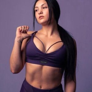 Savage X Fenty Curve Alert Medium-Impact Sports Bra S Purple